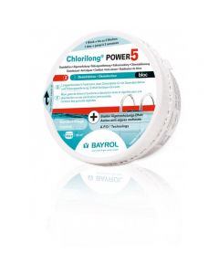 Chlorilong POWER 5 Bloc 0,65kg - Wasserpflege mit Chlor - Schwimmbadpflegemittel - CWT Culligan Wassertechnik - Bayrol - Entkalker - Wasserenthärtungsanlage - Wasserenthärtung - Dolphin - Poolroboter - Schwimmbadchemie - Poolbau - Poolsanierung