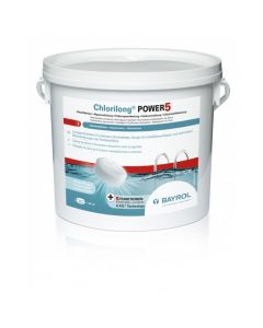 Chlorilong POWER 5 - 5kg - Wasserpflege mit Chlor - Schwimmbadpflegemittel - CWT Culligan Wassertechnik - Bayrol - Entkalker - Wasserenthärtungsanlage - Wasserenthärtung - Dolphin - Poolroboter - Schwimmbadchemie - Poolbau - Poolsanierung