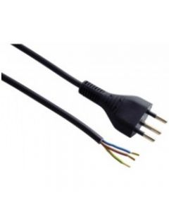 App.Kabel Td3x1 3m Stecker T12 7cm abisoliert + Hülsen