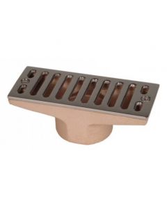 Allfit Rinnenablauf Rotguss 160x60mm senkrechter Abgang 2"