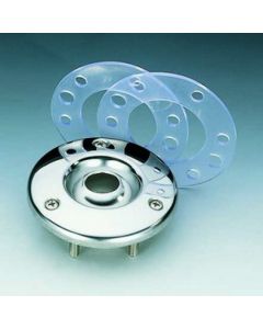 Astral Einlaufdüse V4A 1 1/2" Kugel d 20mm 35mm Gewinde mit Flanschsatz für Folienbecken