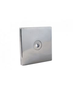 Behncke Flanschteil eckig V4A Folie, Kugel d12mm inkl. Flanschsatz