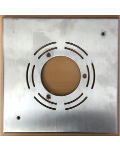 EVA Blende V4A gebördelt quadr. 250x250mm zu Nische OWM Art. Nr. A-14000-141D zu A6/A12