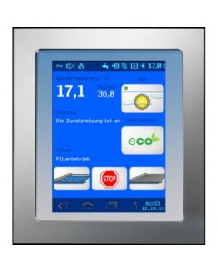 Externes Bedienfeld "NET" mit Touchmonitor Einbaugehäuse Metall 153x174x27mm