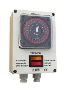 Filtersteuerung für 230V Pumpe mit analoger Schaltuhr