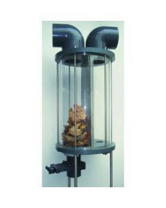 Laubfänger für Becken mit Überlaufrinne Sieb V4A vertikal/senkrecht 3mm/Teilung 5mm