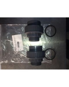 Verschraubungssatz klein DN50/d63mm zu Calplas 2" (2 Verschr. grau d63mm 2" AG mit O-Ring)