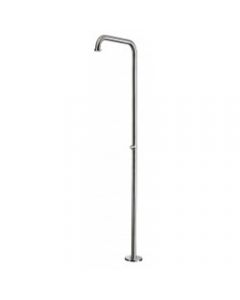 AMA Dusche Aphrodite kalt/warm in Edelstahl V4A 2mm geschliffen, Wasseranschluss 1/2"